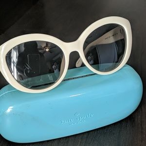 Kate Spade White MOD sunglasses